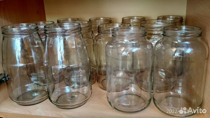 Банки стеклянные разные чистые