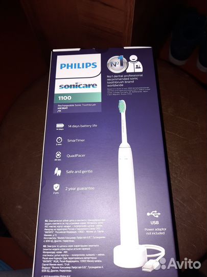 Электрическая зубная щетка philips sonicare