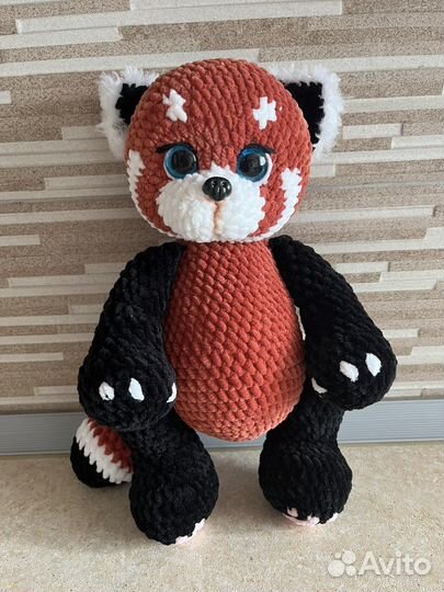 Игрушка, красная панда, ручная работа