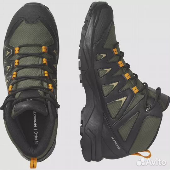 Кроссовки Salomon X Braze MID GTX Olive Night