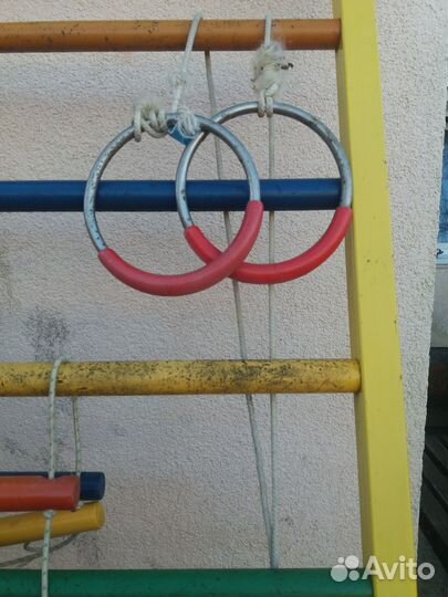 Шведская стенка с турником и брусьями бу