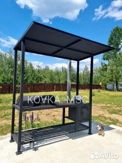 Мангал с крышей