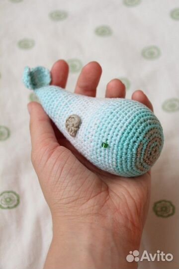 Детская игрушка Кит. Ручная работа