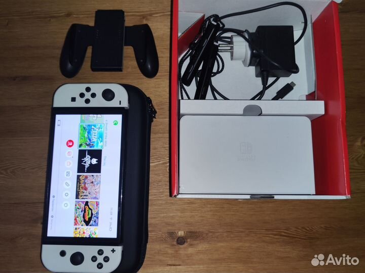 Nintendo switch oled прошитый picofly 64+256гб