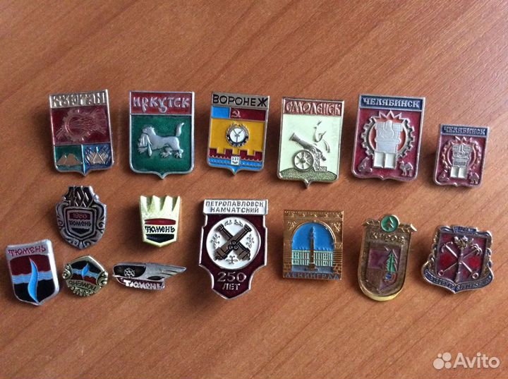 Набор значков города России