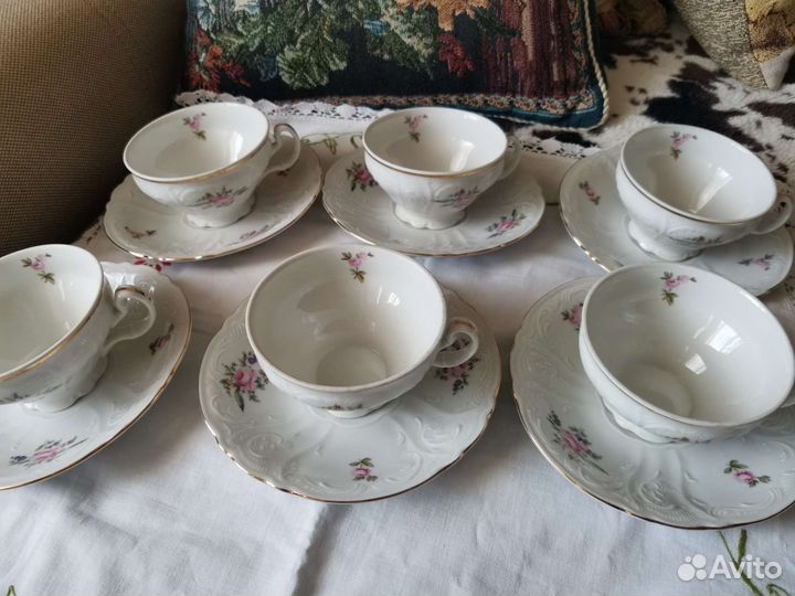 Чайные пары Тарелки Молочник Чехия Япония лфз