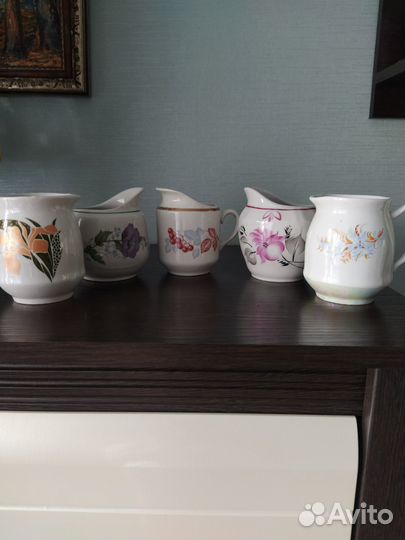 Молочники фарфор СССР