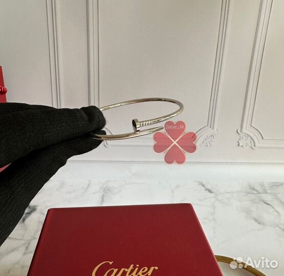 Золотой браслет 585 Картье Гвоздь Cartier Juste un