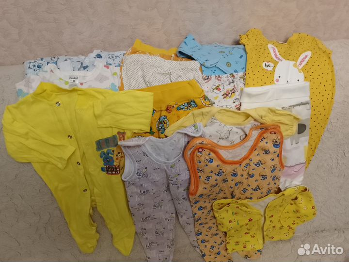 Вещи на грудничка новые и практически новые