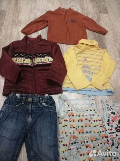 Одежда пакетом для мальчика 80-86