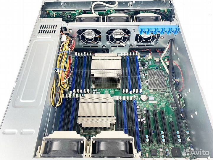Сервер Supermicro 6037R-E1R16N 2x E5-2628Lv2 64Gb