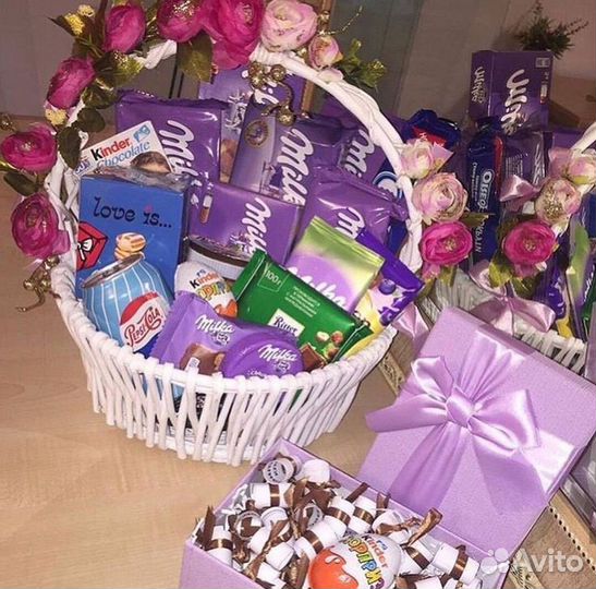 Корзина сладостей Милка