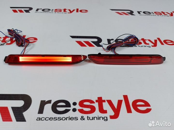 Катафоты Lexus Неоновые Красные