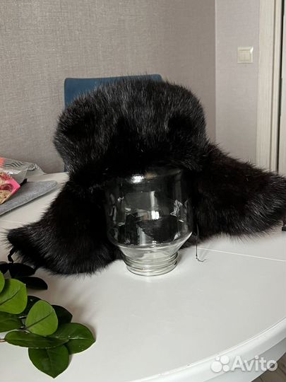 Норковая шапка мужская 58