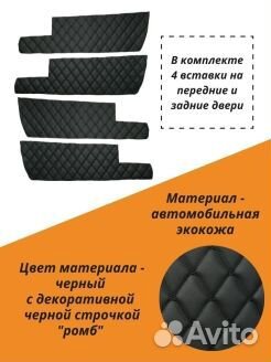 Вставки в дверные карты priora