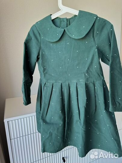 Красивое и теплое платье для девочки 110