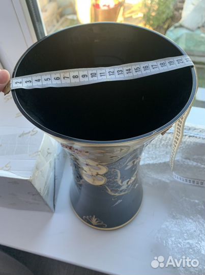 Большая ваза для цветов богемия bohemia 40см