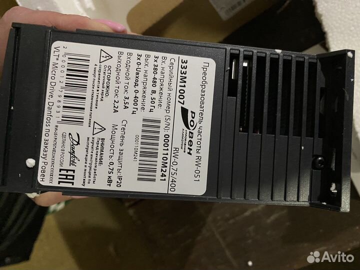 Преобразователь частоты danfoss rw-051