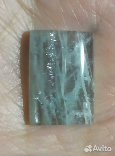 Аквамарин натуральный с эффектом 