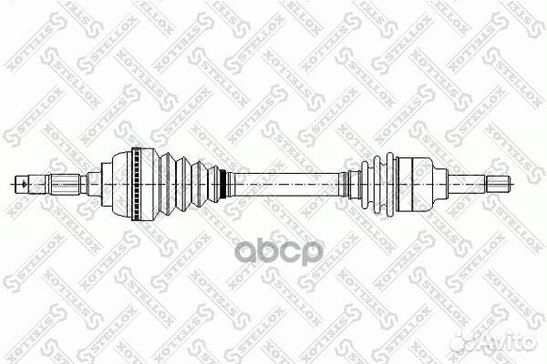158 1035-SX привод левый 790mm, 20950 Fiat Duc