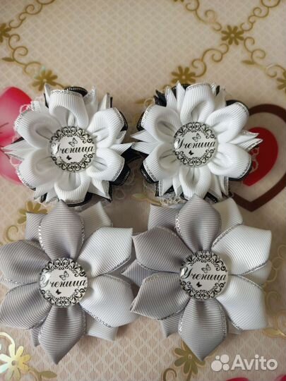 Бантики ручной работы. Школьные бантики