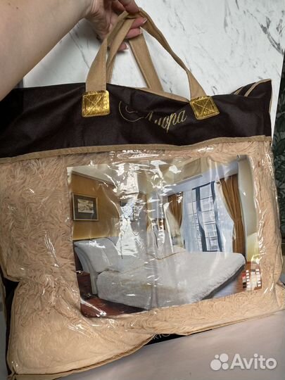 Покрывало на кровать, 220х240 см, персик