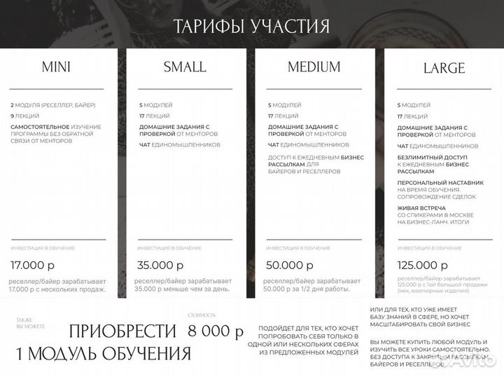 Байер / Обучение выкупам