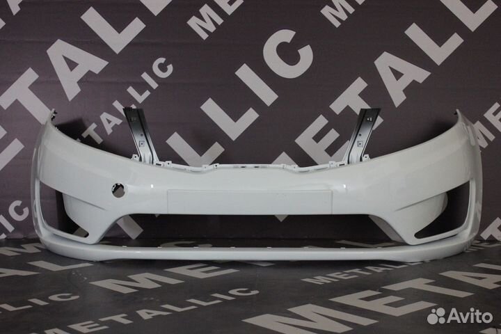 Бампер Киа Рио 2011 цвет передний (с птф)