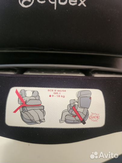 Детское автокресло cybex 9 до 36 кг isofix