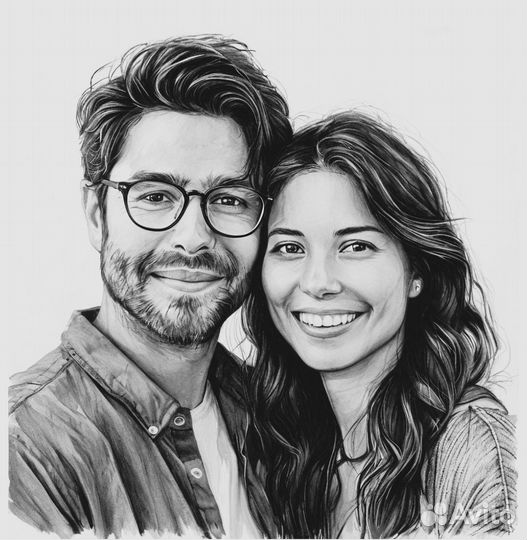 Портрет по фото карандашом