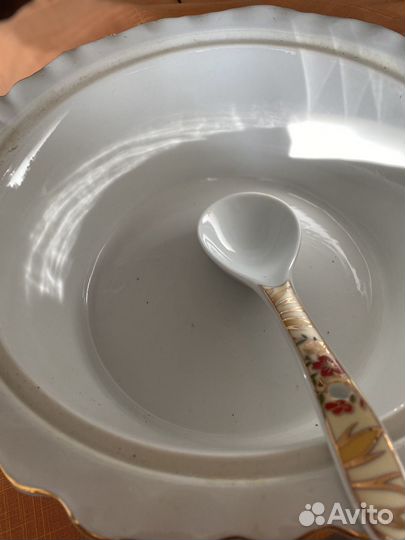 Блюдо фарфор для подачи блюд с подогревом