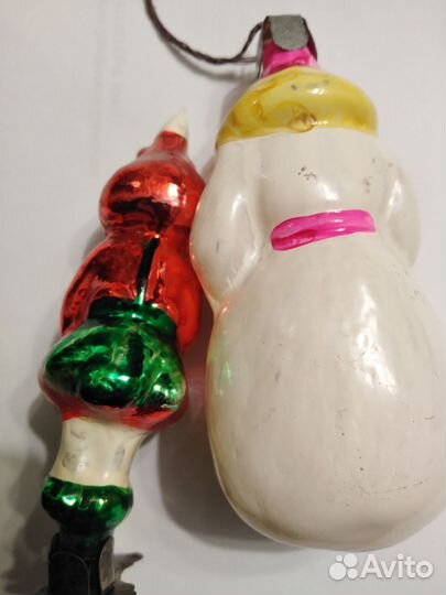 Елочные игрушки на прищепке СССР