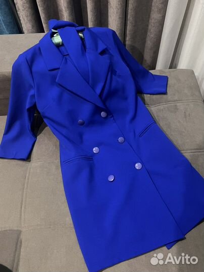 Zara платье-пиджак, юбка кожаная, джинсовая