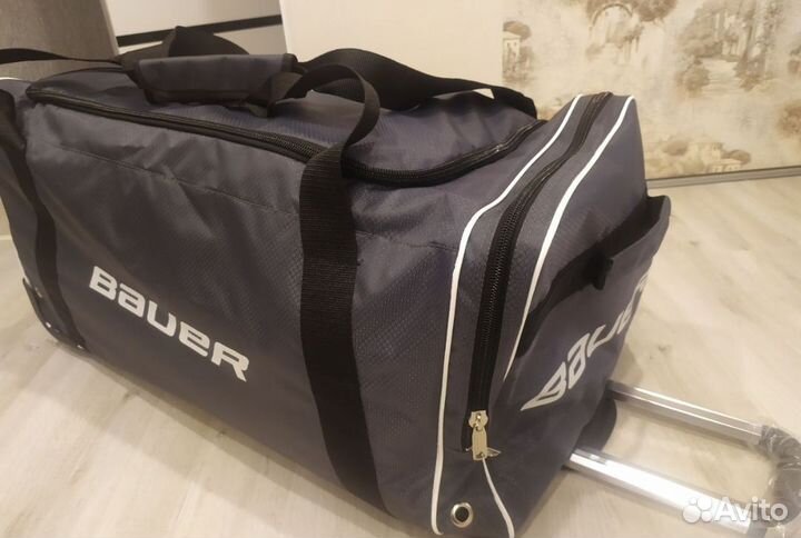 Баул хоккейный 34 серый ромб