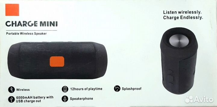 Колонка портативная Bluetooth charge mini USB FM