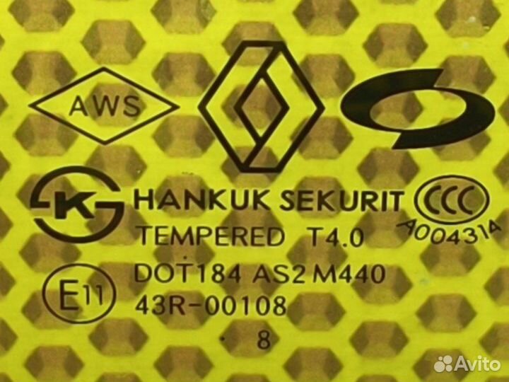 Стекло двери переднее правое Renault Koleos HY0