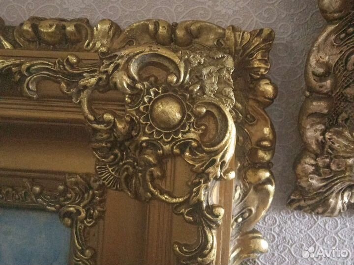 Антикварная рама. Дерево. Позолота