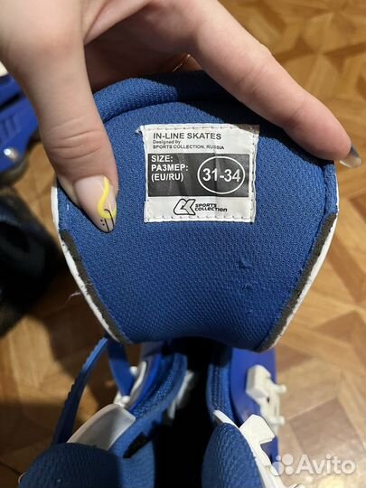 Роликовые коньки детские с защитой