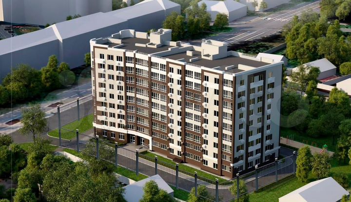 2-к. квартира, 66,6 м², 8/9 эт.