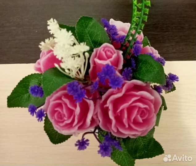 Букет цветы из мыла