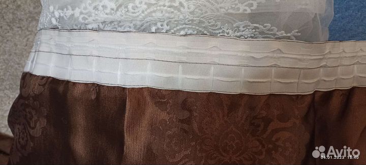 Комплект шторы и тюль бу