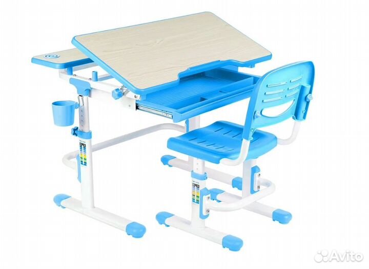 Растущая парта и стул FunDesk