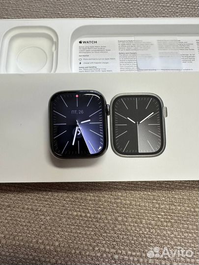 Часы apple watch series 9 45mm stainless steel