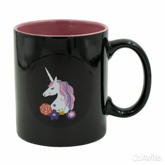 Кружка c терморисунком единорог новая, 330 мл