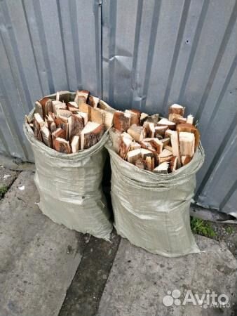 Дрова в мешках сухие