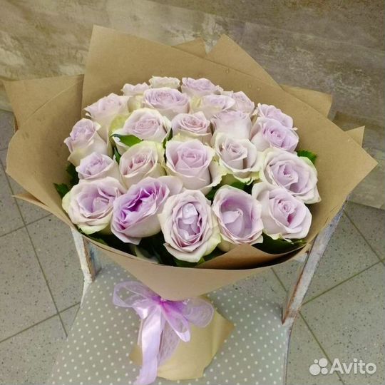 Розы букеты крафт круглосуточно