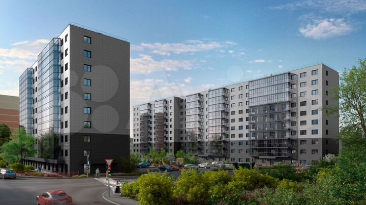 2-к. квартира, 57,2 м², 6/10 эт.