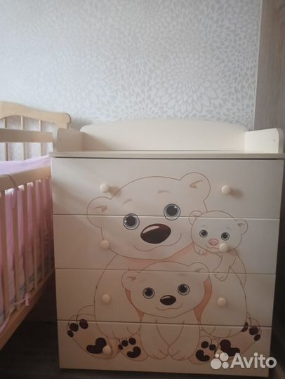 Комод детский с пеленальным столиком
