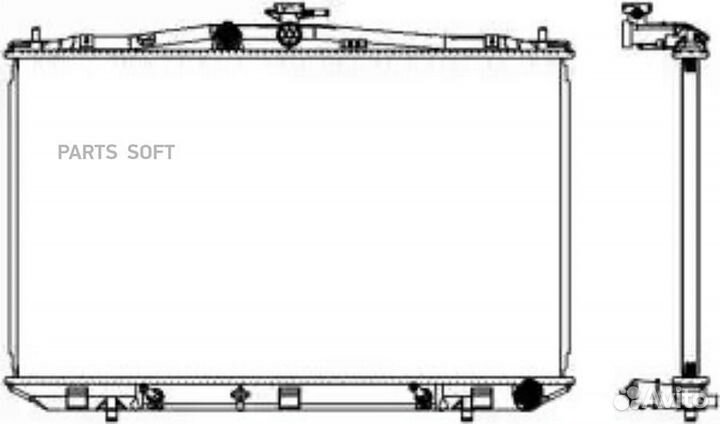 Радиатор охлаждения Лексус RX 350 2008