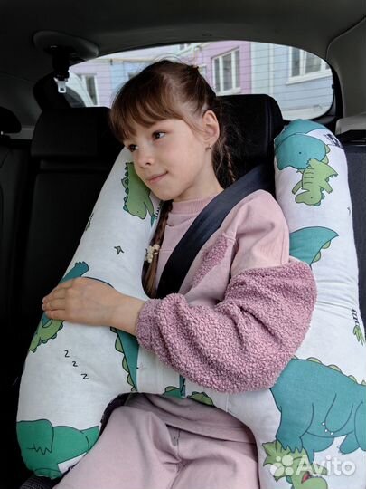 Подушка в машину для детей в дорогу в путешествие